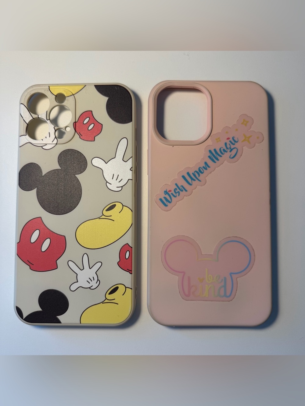 Lot of 2 Disney theme soft phone cases - fits Apple iPhone 12 Pro Max